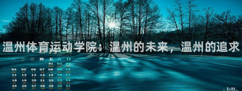 德国千亿国际官方正版app集团：温州体育运动学院：温