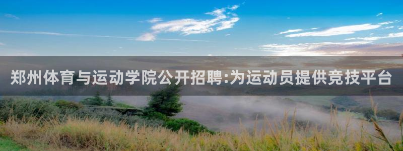 千亿国际官方平台体育：郑州体育与运动学院公开招聘:为