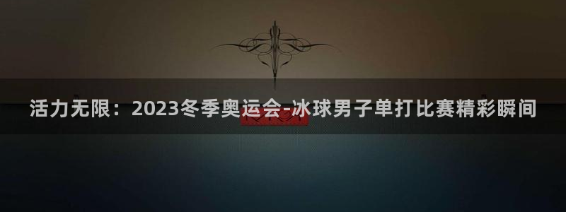 千亿国际官网下载招商电话：活力无限：2023冬季奥运会-冰球