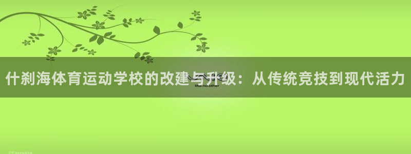 海南千亿国际官网下载：什刹海体育运动学校的改建与升级：从传统